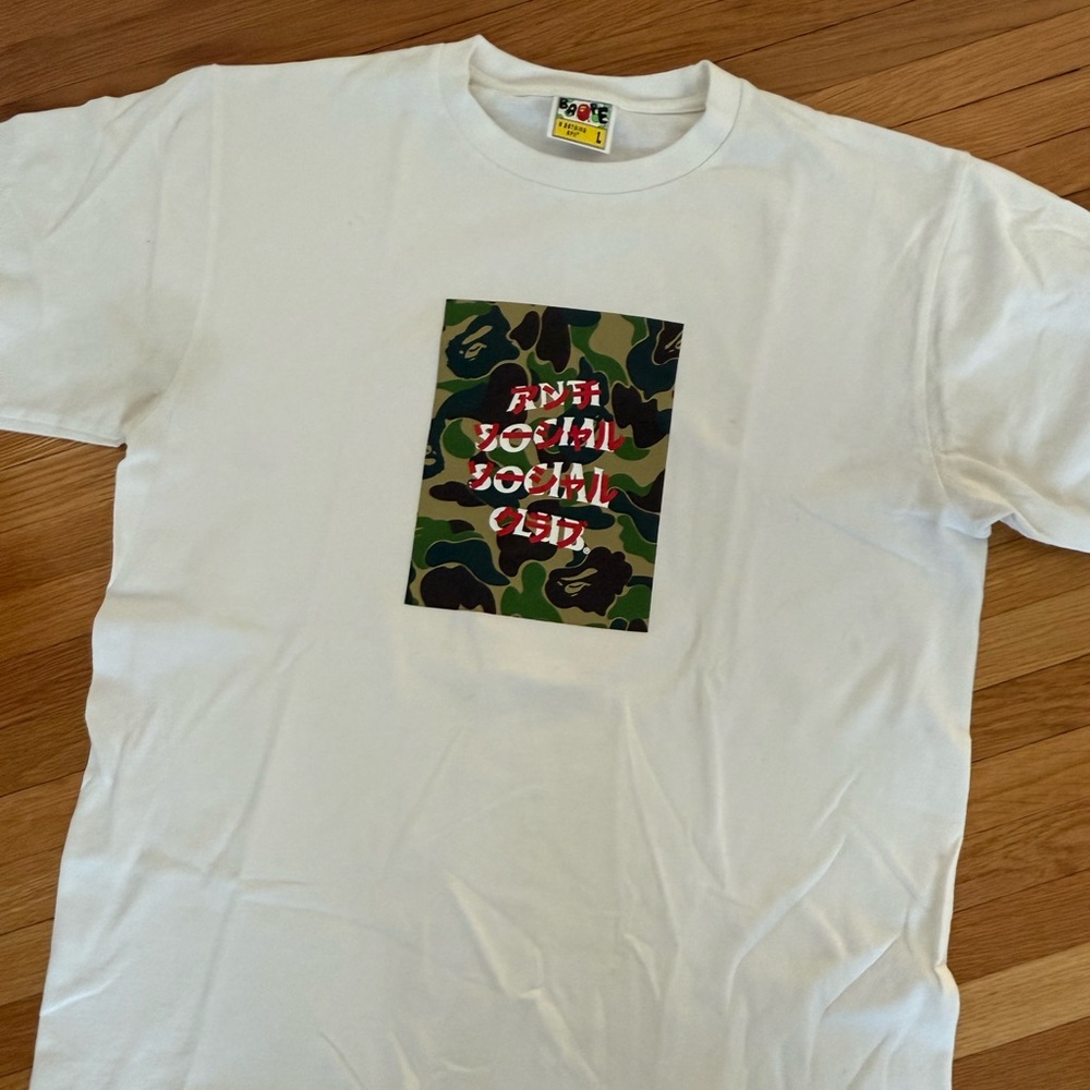BAPE x Anti Social Social Club Camo Box Tee Men’s Large